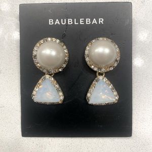 NWT BAUBLEBAR Pearl/Rhinestone Earrings